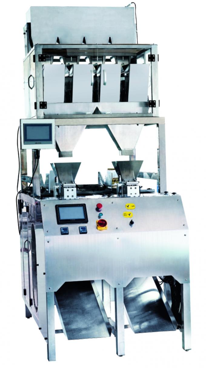 αδιάβροχη γραμμική weigher μηχανή συσκευασίας για τα πρόχειρα φαγητά, σπόροι, καρύδια, σκόνη, κόκκος, καλαμπόκι, φασόλια, σκόνη κοτόπουλου, ζάχαρη, άλας