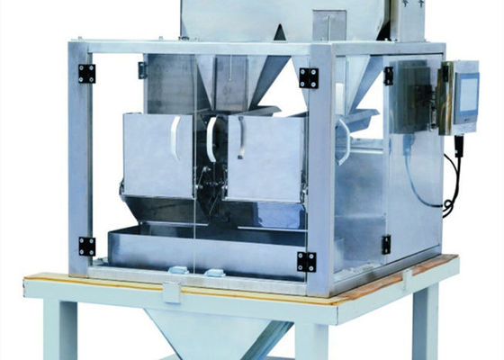 6500 γραμμάριο 2 επικεφαλής γραμμική Weigher μηχανή για τη ζάχαρη σιταριών κόκκων σκονών καρυδιών σπόρων