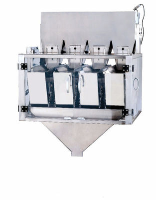 Γραμμική Weigher 6500 γραμμαρίων μηχανή για την αλατισμένη γραμμή συσκευασίας σκονών ζάχαρης