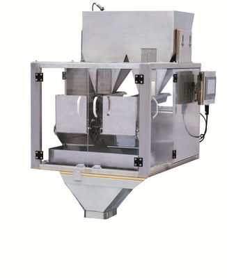 6500 γραμμάριο 2 επικεφαλής γραμμική Weigher μηχανή για τη ζάχαρη σιταριών κόκκων σκονών καρυδιών σπόρων