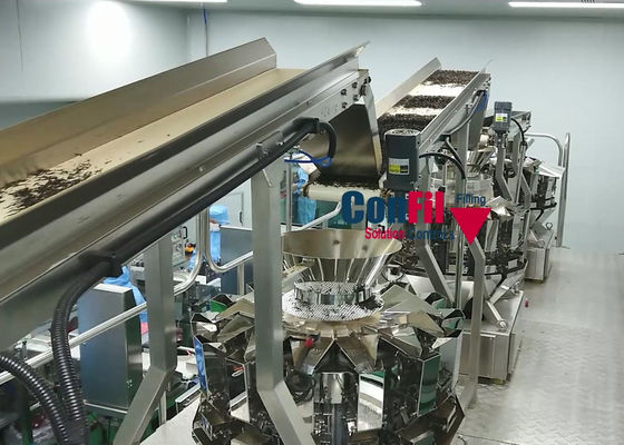 Weigher Multihead ζυγίζοντας μηχανών Multihead για την υπερβολικά χαμηλή μηχανή πλήρωσης βάρους στόχων φύλλων τσαγιού