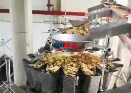Weigher Multihead ζυγίζοντας μηχανών Multihead για τη μηχανή αρχειοθέτησης τηγανιτών αρτοποιείων IP63 αδιάβροχη