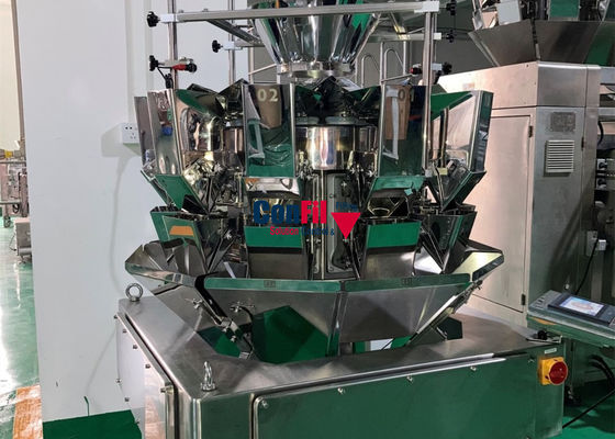 Weigher Multihead ζυγίζοντας μηχανών Multihead για τη μηχανή αρχειοθέτησης τηγανιτών αρτοποιείων IP63 αδιάβροχη