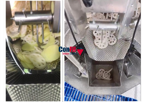 14 επικεφαλής Weigher Multihead 2,5 λίτρου ψηφιακή φυτική μηχανή βάρους αδιάβροχη