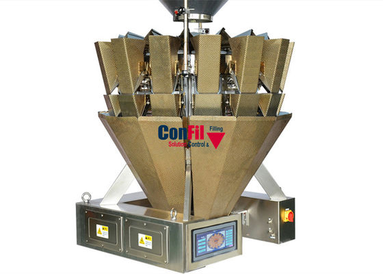 Weigher Multihead ζυγίζοντας μηχανών Multihead για τη μαριναρισμένη μηχανή πλήρωσης πρόχειρων φαγητών τροφίμων αδιάβροχη