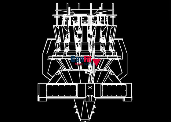 Weigher Multihead ζυγίζοντας μηχανών Multihead για τη μαριναρισμένη Sanck μηχανή πλήρωσης τροφίμων Jerky αδιάβροχη