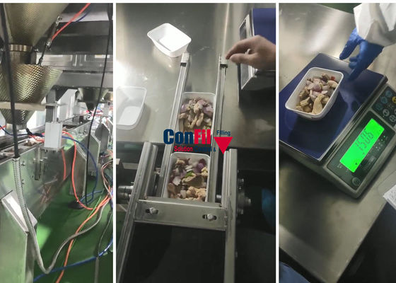 Weigher Multihead ζυγίζοντας μηχανών Multihead για την έτοιμη μαριναρισμένη γεύμα μηχανή πλήρωσης τροφίμων αδιάβροχη