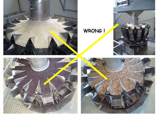 Weigher Multihead ζυγίζοντας μηχανών Multihead 5000 γραμμαρίου για το κουσκούς