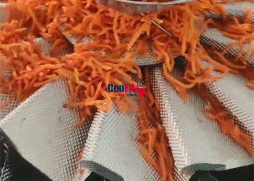 Weigher Multihead ζυγίζοντας μηχανών Multihead για την αδιάβροχη μηχανή πλήρωσης τροφίμων ελεύθερου χρόνου φετών γλυκών πατατών
