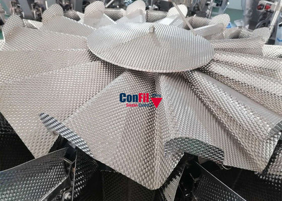 Weigher Multihead ζυγίζοντας μηχανών Multihead για την αδιάβροχη μηχανή πλήρωσης τροφίμων ελεύθερου χρόνου φετών γλυκών πατατών
