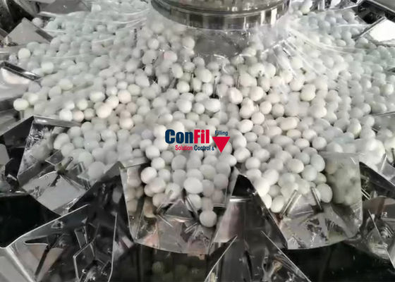 Weigher Multihead ζυγίζοντας μηχανών Multihead για ορτυκιών αυγών την εύθραυστη μηχανή πλήρωσης τροφίμων αδιάβροχη