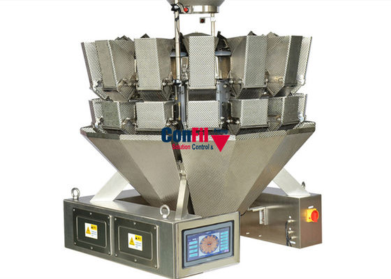 Παγωμένη χωρισμένη σε τετράγωνα Weigher Multihead πλευρών μηχανή πλήρωσης παγωμένων τροφίμων μηχανών αδιάβροχη