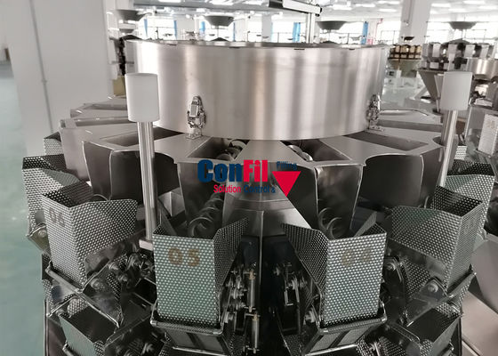 14Head αυτόματη μηχανή 200gram ζυγίσματος και συσκευασίας με τη χοάνη δικτύου