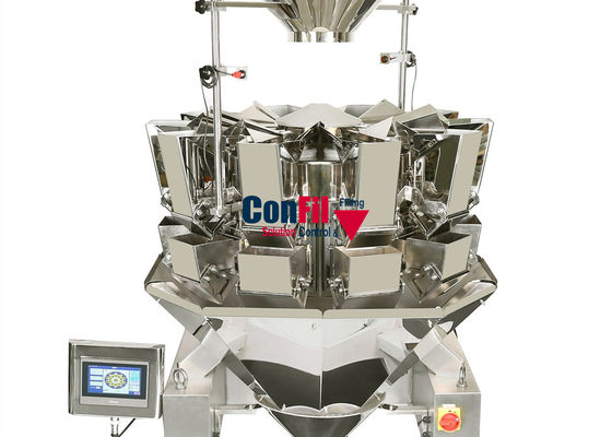 Διπλός χτυπημάτων Weigher 10 Multihead χοανών αυτόματος κεφάλι