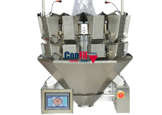 Διπλός χτυπημάτων Weigher 10 Multihead χοανών αυτόματος κεφάλι