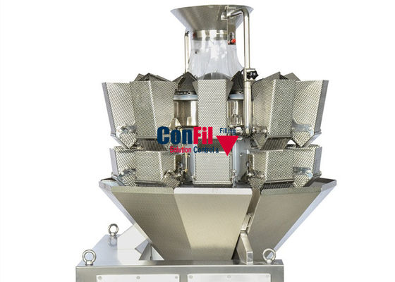 Διπλός χτυπημάτων Weigher 10 Multihead χοανών αυτόματος κεφάλι