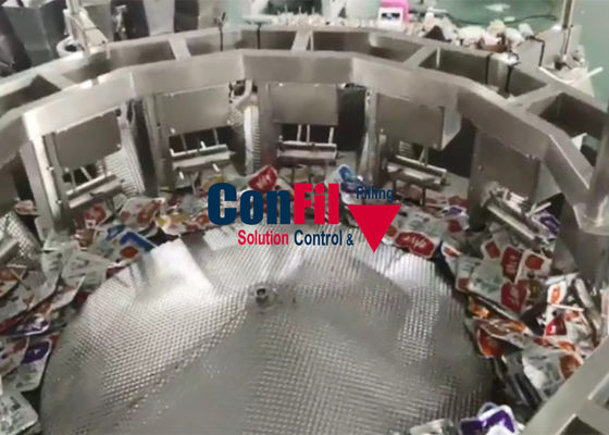 750kg Weigher μηχανών συσκευασίας σακουλών τροφίμων 14Head για τον υπολογισμό της σακούλας