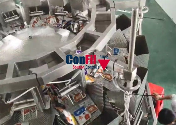 Weigher Multihead ζυγίζοντας μηχανών Multihead για τον υπολογισμό των σακουλών ή της ξηράς υπέρβαρης απαλλαγής τροφίμων