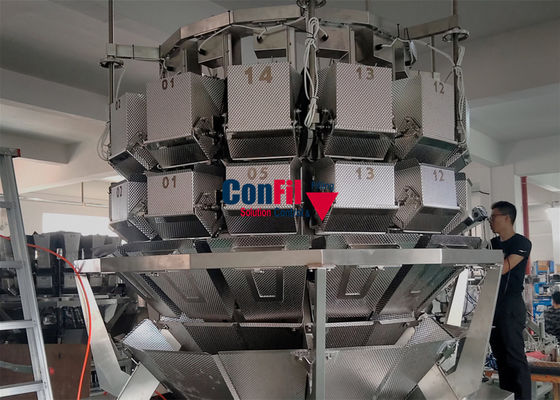 Weigher Multihead ζυγίζοντας μηχανών Multihead για τον υπολογισμό των σακουλών ή της ξηράς υπέρβαρης απαλλαγής τροφίμων