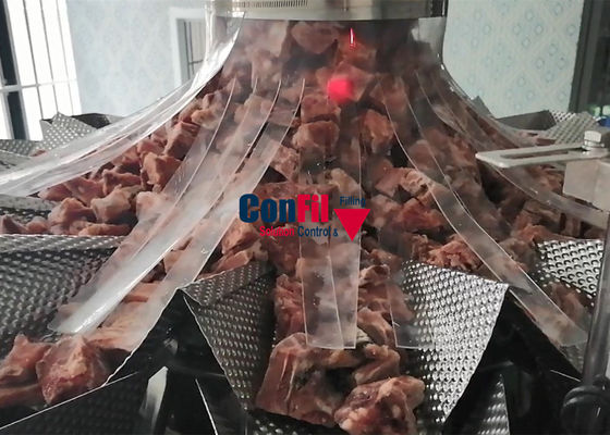Παγωμένη χωρισμένη σε τετράγωνα μηχανή 3500gram ζυγίσματος και πλήρωσης πλευρών αυτόματη