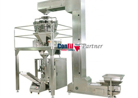 Αδιάβροχη Weigher Multihead μηχανή συσκευασίας για τις παγωμένες τηγανιτές πατάτες