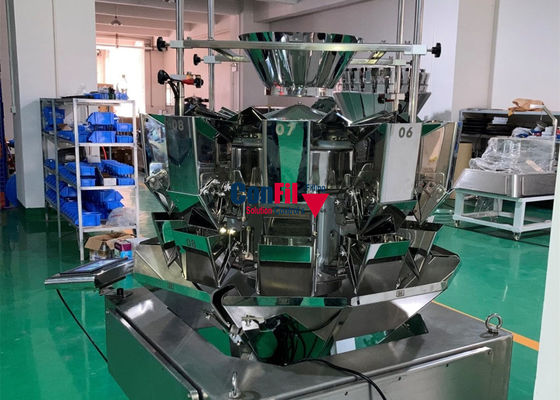 Αδιάβροχη Weigher Multihead μηχανή συσκευασίας για τις παγωμένες τηγανιτές πατάτες