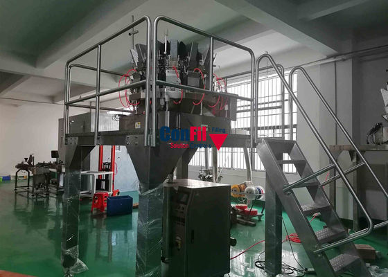 14 επικεφαλής Weigher Multihead μηχανή συσκευασίας για τα μαριναρισμένα ή φρέσκα τρόφιμα κολλώδη