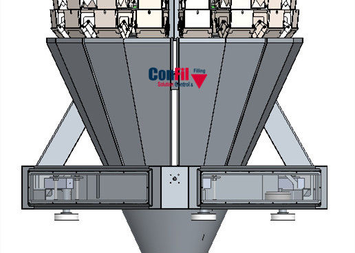 Weigher Multihead ζυγίζοντας μηχανών Multihead για φυτικός γεμίζοντας Weigher σαλάτας Shap φύλλων μαρουλιού