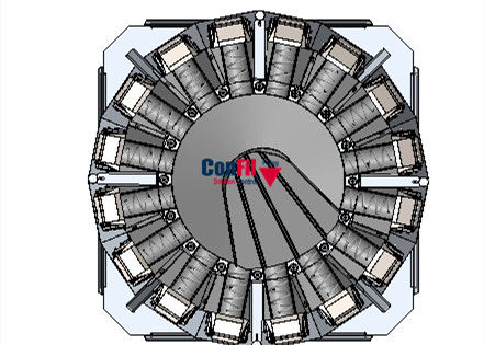 Weigher Multihead ζυγίζοντας μηχανών Multihead για φυτικός γεμίζοντας Weigher σαλάτας Shap φύλλων μαρουλιού