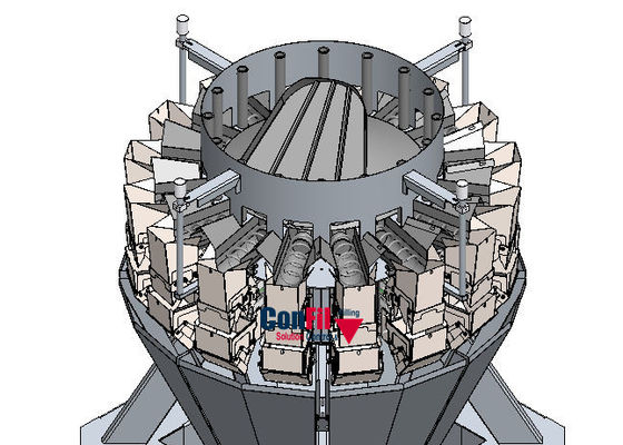 Weigher Multihead μηχανή συσκευασίας για το σύστημα συσκευασίας κατασκευαστών τσαντών καρότων VFFS μωρών