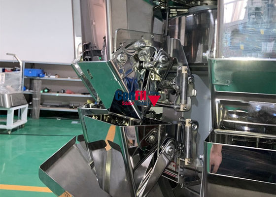 Weigher Multihead μηχανή συσκευασίας για τις φέτες της Apple που συσκευάζουν το σύστημα με Traysealer