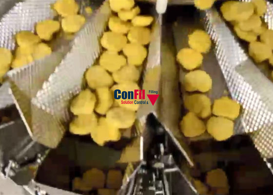 Weigher Multihead μηχανή συσκευασίας για το σύστημα συσκευασίας ψηγμάτων κοτόπουλου με τη συσκευασία της ΡΩΜΗΣ Thermoforming
