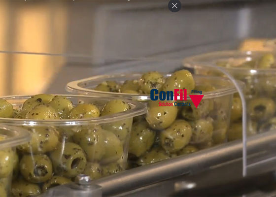 Weigher Multihead μηχανή συσκευασίας για ολόκληρο τεμαχισμένο το ελιές σύστημα συσκευασίας ελιών Traysealer
